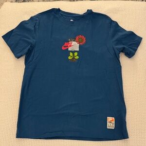 Nike Blue Graphic Short Sleeve Tee